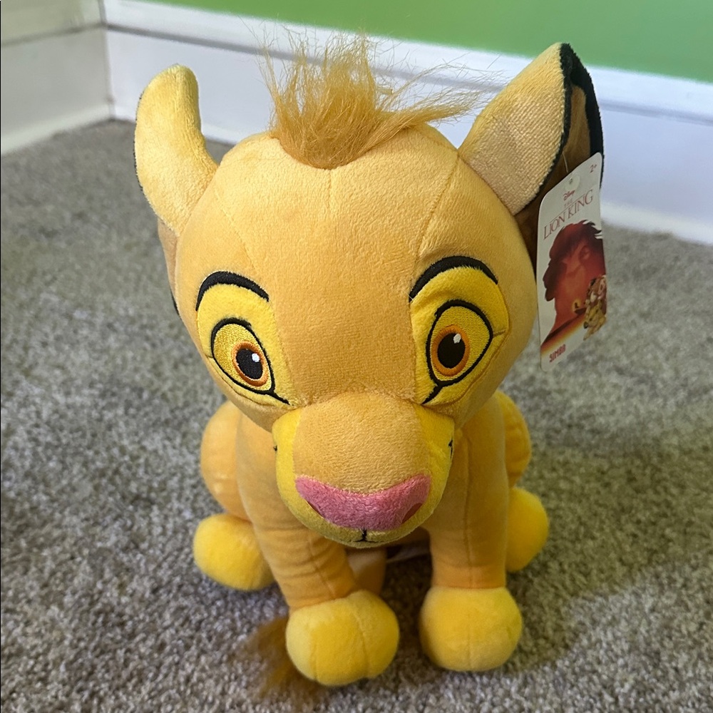 Disney The Lion King Simba Plush Toy - Yellow